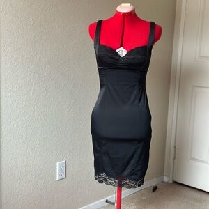 Vintage Forever 21 Black Lace Trim Dress